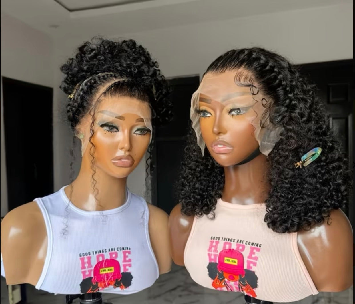 Curly Bob Lace Front Wig
